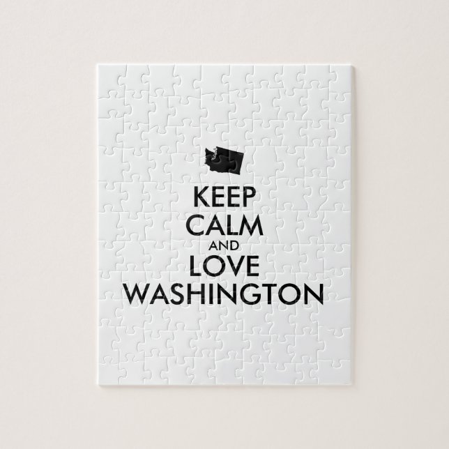 Puzzle KEEP CALM et LOVE WASHINGTON (Vertical)