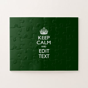 Puzzle KEEP CALM personnalisé et modifier le texte pour u