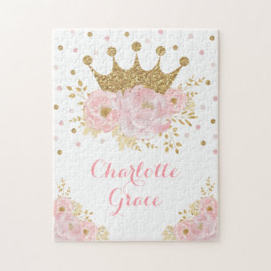 Puzzle Keepsaké Pink Gold Crown Princess Don
