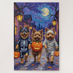 Puzzle Keeshond faisant Trick-or-Treat dans des costumes