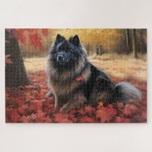 Puzzle Keeshony en automne Leaves Fall Inspire