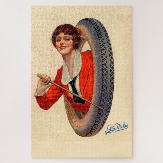 Puzzle Kelly-Springfields 1928 Mascotte de pneus Lotta Mi (Vertical)