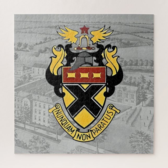 Puzzle Kemper Crest et l'illustration de l'école (Vertical)