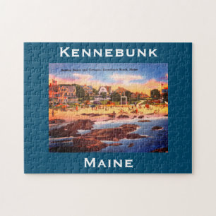 Puzzle Kennebunk Beach, Maine Cottages Vintages Photo
