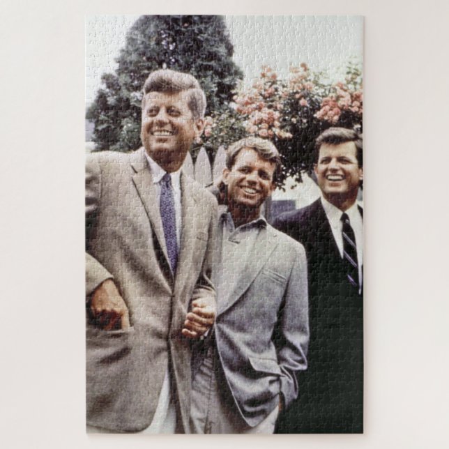 Puzzle Kennedy Brothers, président John, Robert & Ted (Vertical)