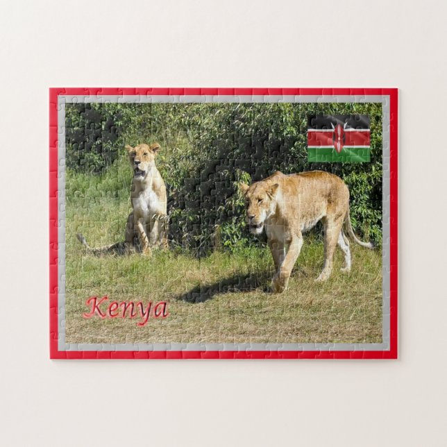 Puzzle Kenya - Lionesses - (Horizontal)