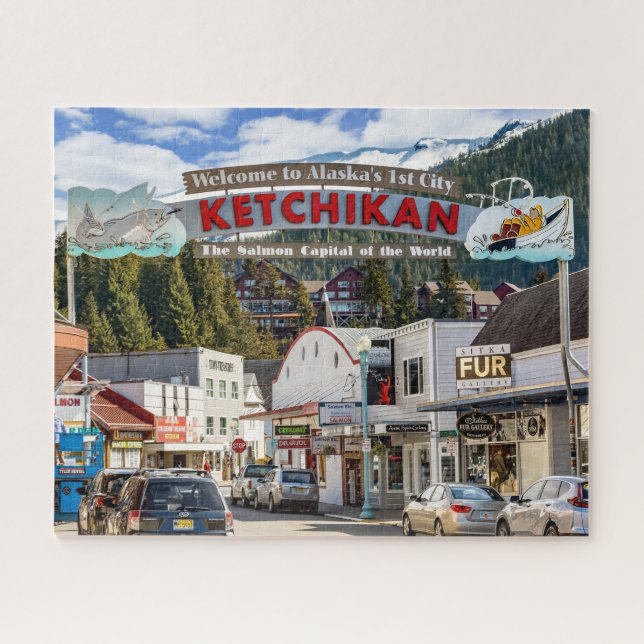 Puzzle Ketchikan, Alaska, Port de l'Alaska (Horizontal)