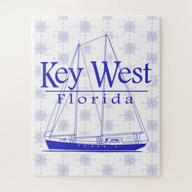 Puzzle Key West Florida Sailing (Vertical)