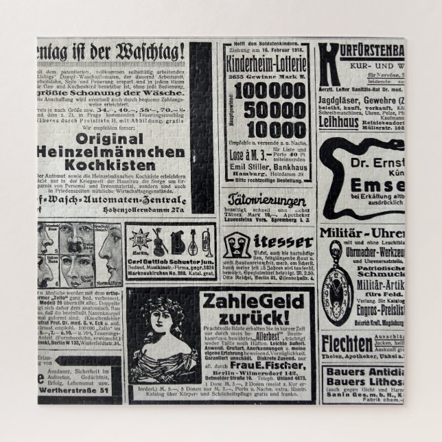 Puzzle Kiev historique : Illustration d'un journal de 191 (Vertical)