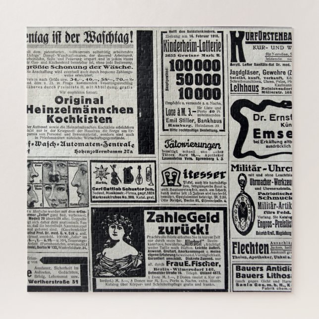 Puzzle Kiev historique : Illustration d'un journal de 191 (Vertical)