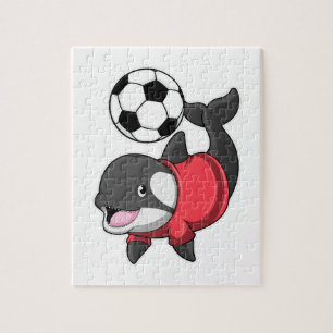Puzzle Killerwhale comme joueur de football avec Soccer