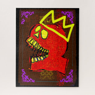 Puzzle King Calavera Skull Geek NFT Art