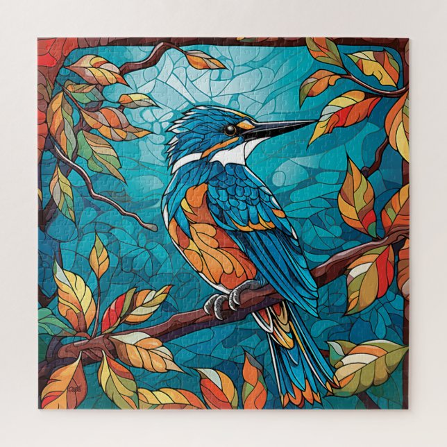 Puzzle Kingfisher d'automne (Vertical)