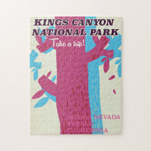 Puzzle kings canyon national park, affiche en Californie