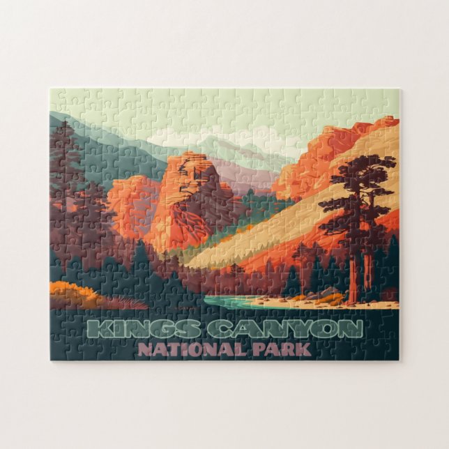 Puzzle Kings Canyon National Park California Mountains (Horizontal)