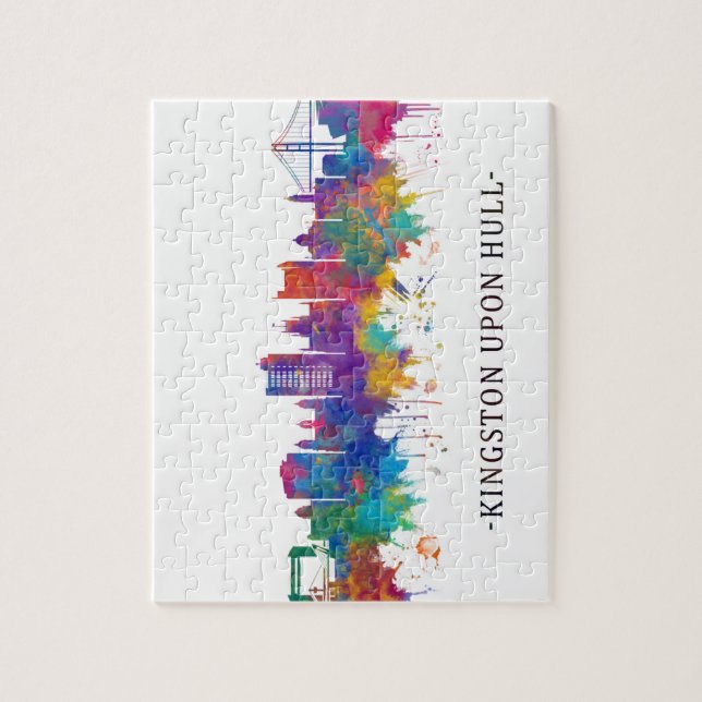 Puzzle Kingston upon Hull England Skyline (Vertical)