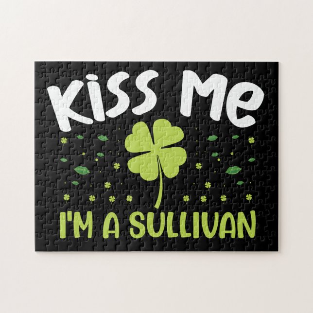 Puzzle Kiss Me I'm A Sullivan - Nom Sullivan (Horizontal)