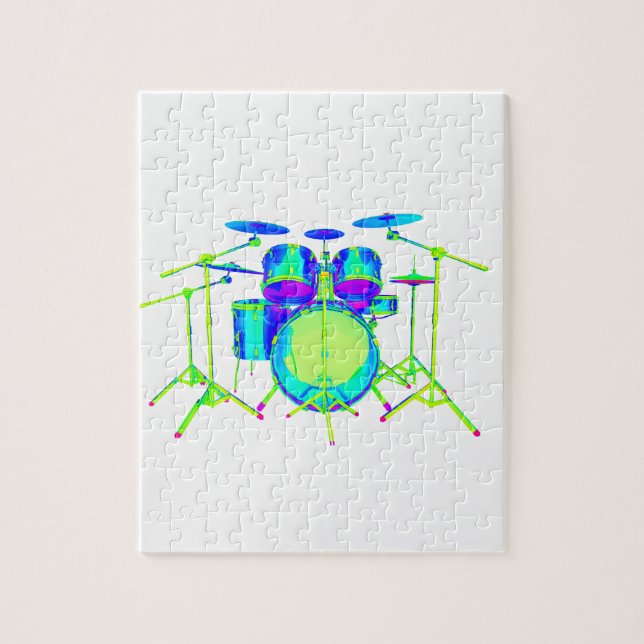 Puzzle Kit Tambour coloré (Vertical)