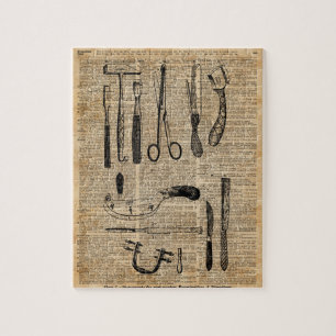 Puzzle Kits antiques d'autopsie, zombi Apoalypse, art