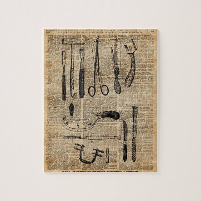 Puzzle Kits antiques d'autopsie, zombi Apoalypse, art (Vertical)