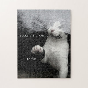 Puzzle Kitten Distances Sociales