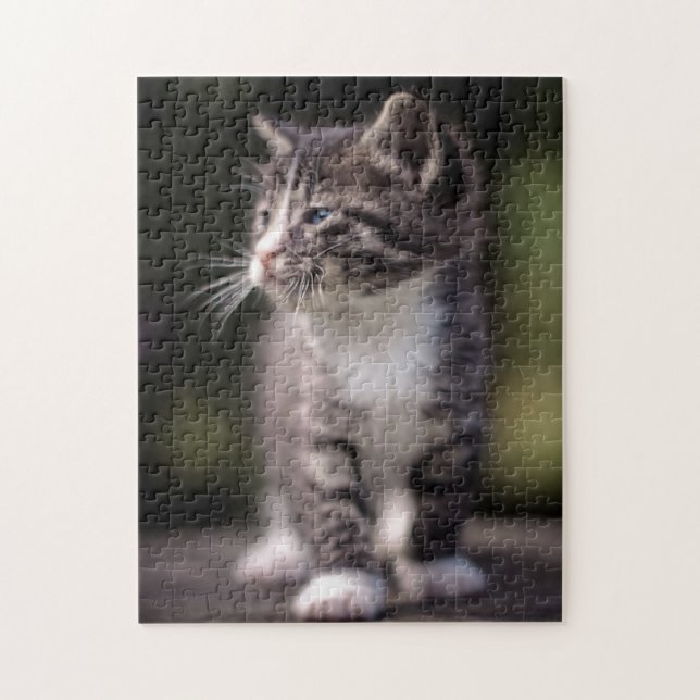 Puzzle Kitten Standing Tall (Vertical)