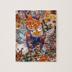 Puzzle Kitty Cat Collage