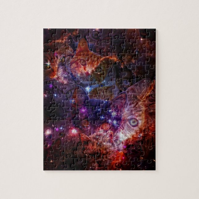 Puzzle Kitty Galaxy (Vertical)