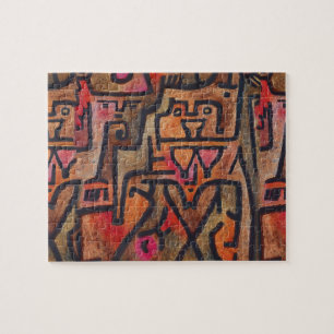 Puzzle Klee Abstrait Rouge Abstrait Expressionniste Natur