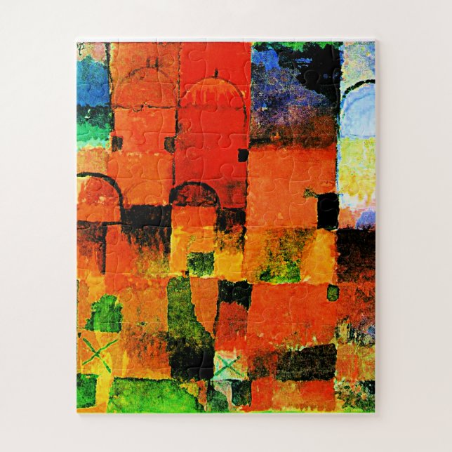 Puzzle Klee - Domes rouges et blancs (Vertical)