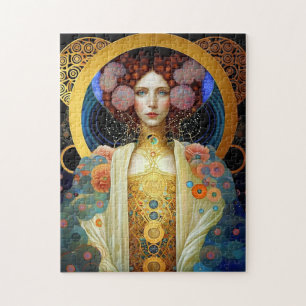 Puzzle Klimt Inspiré Queen Goddess Imaginaire Art