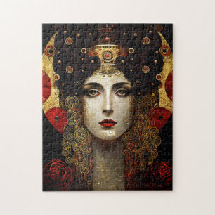 Puzzle Klimt Inspirée Déesse Reine