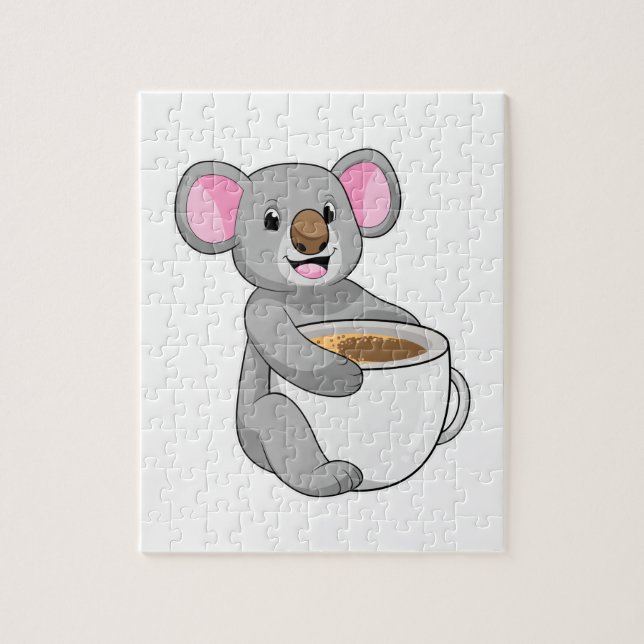 Puzzle Koala avec Coffee Cup (Vertical)