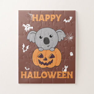 Puzzle Koala En Citrouille Sweet Koalas Joyeux Jigs D'Hal