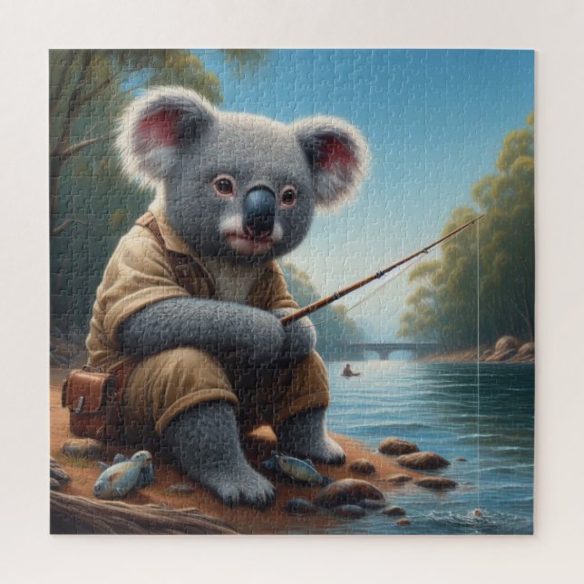 Puzzle Koala Fishing (Vertical)