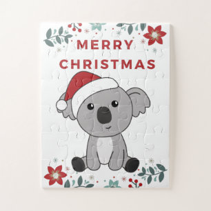Puzzle Koala Noël Neige Animaux d'hiver Koalas