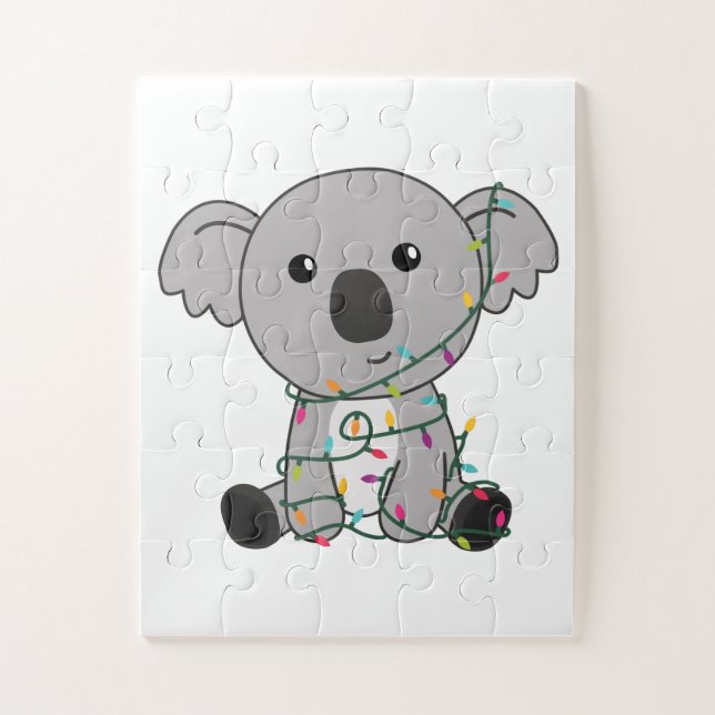 Puzzle Koala Noël Neige Animaux d'hiver Koalas (Vertical)
