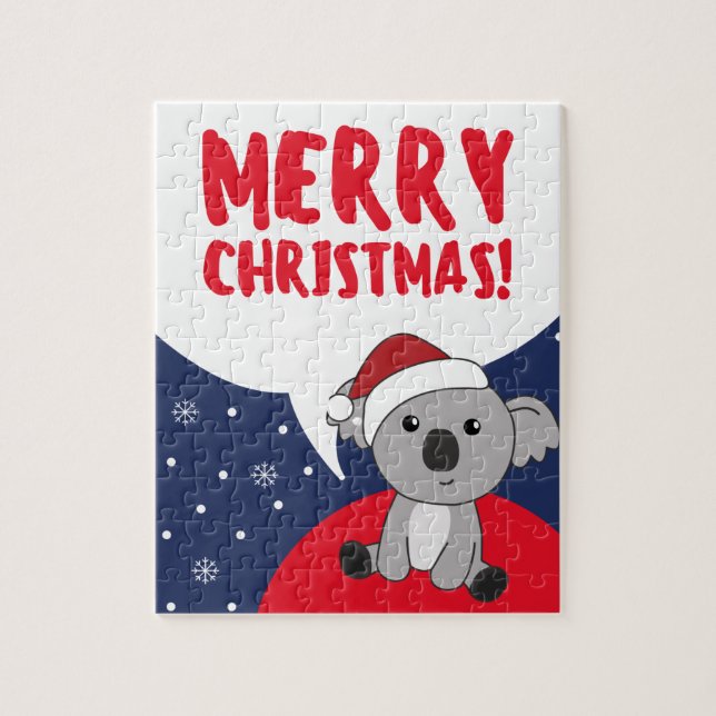 Puzzle Koala Noël Neige Animaux d'hiver Koalas Jigsaw (Vertical)