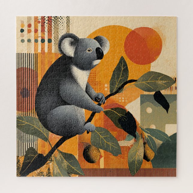 Puzzle Koala Sitting in a Tree (Vertical)
