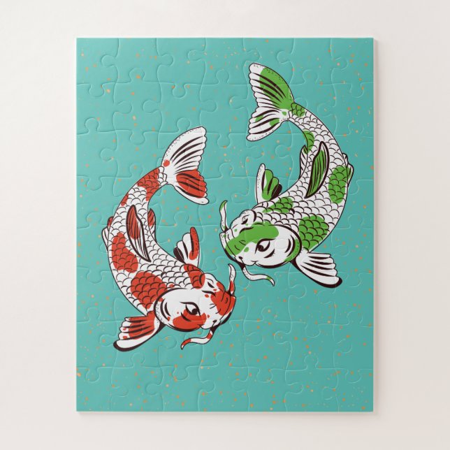 Puzzle Koi Carp (Vertical)