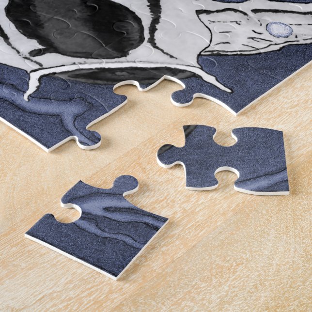 Puzzle Koi (rouge et noir) (Côté)