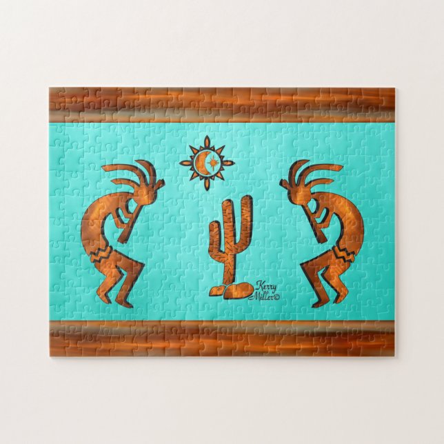 Puzzle Kokopelli Et Cactus (Horizontal)
