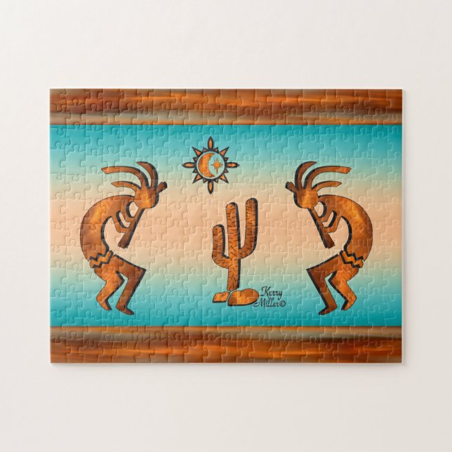 Puzzle Kokopelli Et Cactus (Horizontal)