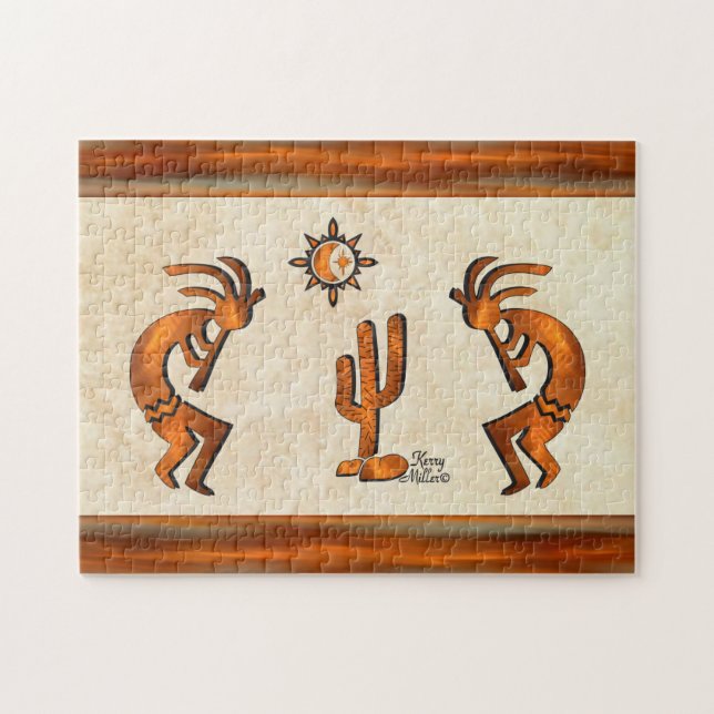 Puzzle Kokopelli Et Cactus (Horizontal)