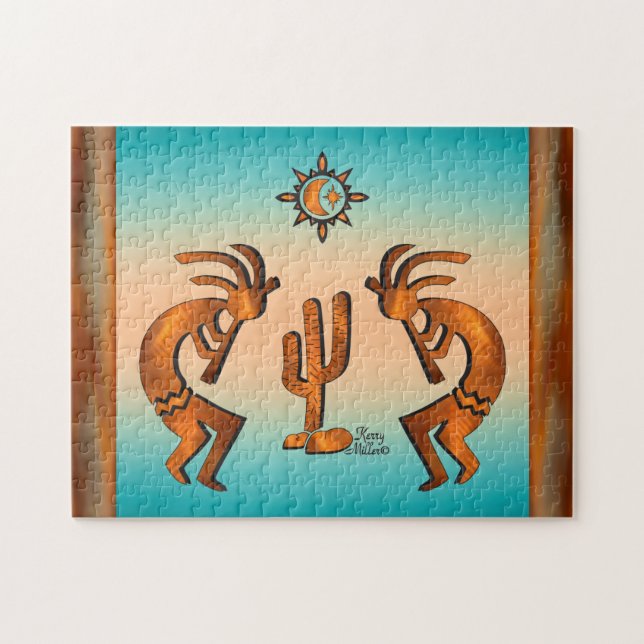Puzzle Kokopelli Et Cactus (Horizontal)