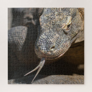 Puzzle Komodo Dragon Sticking Out Sa Langue
