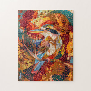Puzzle Kookaburra dans le style Art numérique aborigène