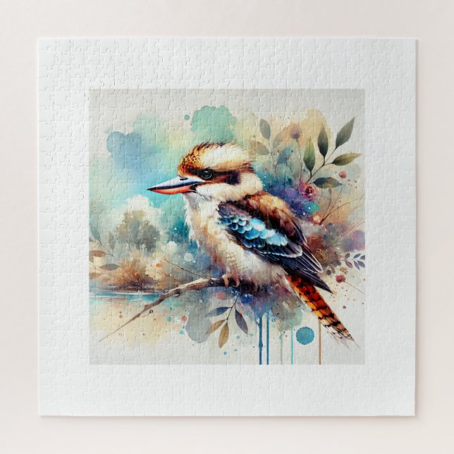 Puzzle Kookaburra in Light 230824AREF128 - Watercolor (Vertical)