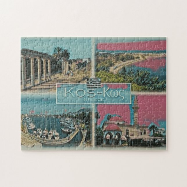 Puzzle Kos - Grèce - Mosaïque - (Horizontal)