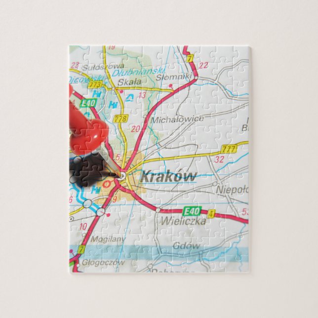 Puzzle Kraków, Cracovie, Cracovie en Pologne (Vertical)